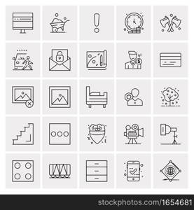 25 Universal Business Icons Vector. Creative Icon Illustration to use in web and Mobile Related project.