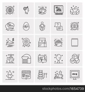 25 Universal Business Icons Vector. Creative Icon Illustration to use in web and Mobile Related project.