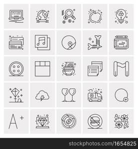 25 Universal Business Icons Vector. Creative Icon Illustration to use in web and Mobile Related project.