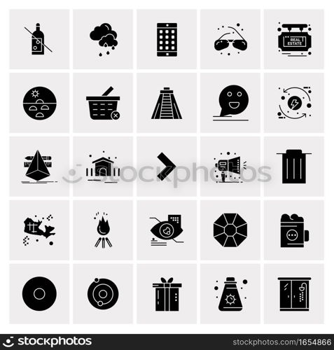 25 Universal Business Icons Vector. Creative Icon Illustration to use in web and Mobile Related project.