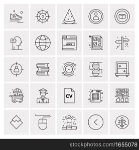 25 Universal Business Icons Vector. Creative Icon Illustration to use in web and Mobile Related project.