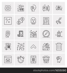 25 Universal Business Icons Vector. Creative Icon Illustration to use in web and Mobile Related project.