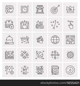 25 Universal Business Icons Vector. Creative Icon Illustration to use in web and Mobile Related project.