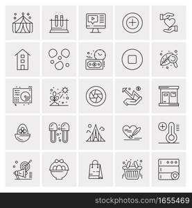 25 Universal Business Icons Vector. Creative Icon Illustration to use in web and Mobile Related project.