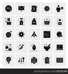 25 Universal Business Icons Vector. Creative Icon Illustration to use in web and Mobile Related project.