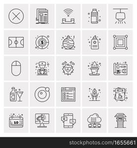 25 Universal Business Icons Vector. Creative Icon Illustration to use in web and Mobile Related project.