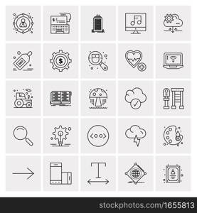 25 Universal Business Icons Vector. Creative Icon Illustration to use in web and Mobile Related project.