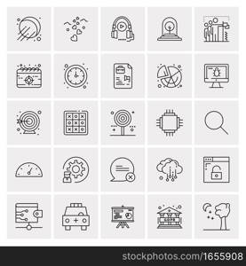 25 Universal Business Icons Vector. Creative Icon Illustration to use in web and Mobile Related project.