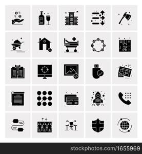 25 Universal Business Icons Vector. Creative Icon Illustration to use in web and Mobile Related project.