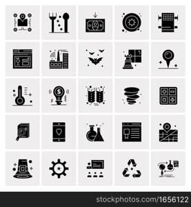 25 Universal Business Icons Vector. Creative Icon Illustration to use in web and Mobile Related project.