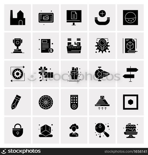 25 Universal Business Icons Vector. Creative Icon Illustration to use in web and Mobile Related project.