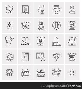 25 Universal Business Icons Vector. Creative Icon Illustration to use in web and Mobile Related project.