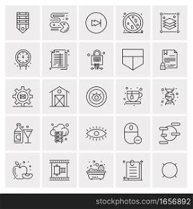 25 Universal Business Icons Vector. Creative Icon Illustration to use in web and Mobile Related project.