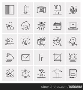 25 Universal Business Icons Vector. Creative Icon Illustration to use in web and Mobile Related project.