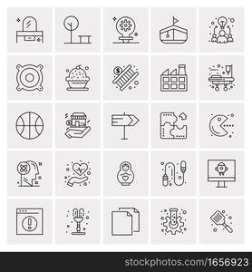 25 Universal Business Icons Vector. Creative Icon Illustration to use in web and Mobile Related project.