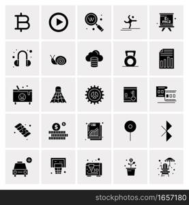 25 Universal Business Icons Vector. Creative Icon Illustration to use in web and Mobile Related project.