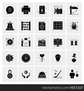 25 Universal Business Icons Vector. Creative Icon Illustration to use in web and Mobile Related project.