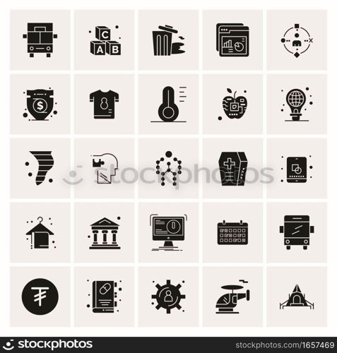 25 Universal Business Icons Vector. Creative Icon Illustration to use in web and Mobile Related project.