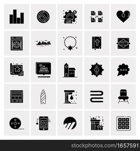 25 Universal Business Icons Vector. Creative Icon Illustration to use in web and Mobile Related project.