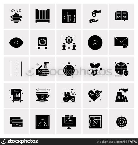 25 Universal Business Icons Vector. Creative Icon Illustration to use in web and Mobile Related project.