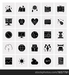 25 Universal Business Icons Vector. Creative Icon Illustration to use in web and Mobile Related project.