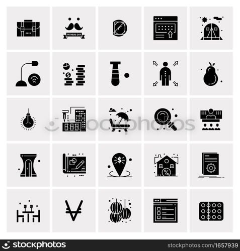 25 Universal Business Icons Vector. Creative Icon Illustration to use in web and Mobile Related project.