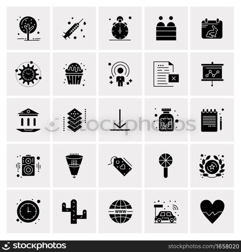 25 Universal Business Icons Vector. Creative Icon Illustration to use in web and Mobile Related project.