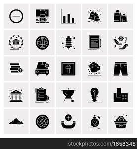 25 Universal Business Icons Vector. Creative Icon Illustration to use in web and Mobile Related project.