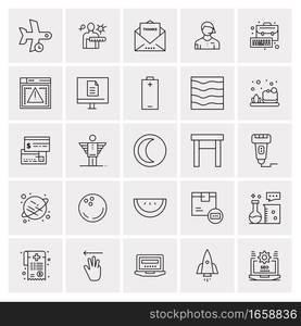 25 Universal Business Icons Vector. Creative Icon Illustration to use in web and Mobile Related project.