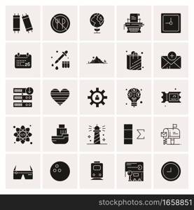 25 Universal Business Icons Vector. Creative Icon Illustration to use in web and Mobile Related project.