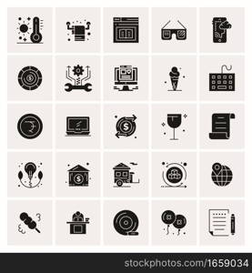 25 Universal Business Icons Vector. Creative Icon Illustration to use in web and Mobile Related project.