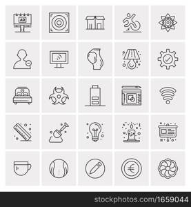 25 Universal Business Icons Vector. Creative Icon Illustration to use in web and Mobile Related project.