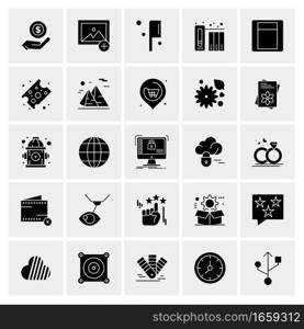 25 Universal Business Icons Vector. Creative Icon Illustration to use in web and Mobile Related project.