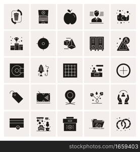 25 Universal Business Icons Vector. Creative Icon Illustration to use in web and Mobile Related project.