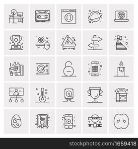 25 Universal Business Icons Vector. Creative Icon Illustration to use in web and Mobile Related project.