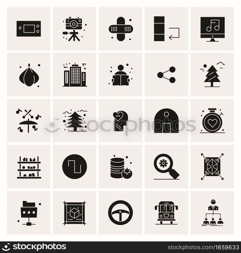 25 Universal Business Icons Vector. Creative Icon Illustration to use in web and Mobile Related project.