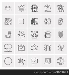 25 Universal Business Icons Vector. Creative Icon Illustration to use in web and Mobile Related project.