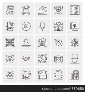 25 Universal Business Icons Vector. Creative Icon Illustration to use in web and Mobile Related project.