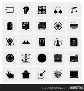 25 Universal Business Icons Vector. Creative Icon Illustration to use in web and Mobile Related project.