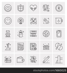 25 Universal Business Icons Vector. Creative Icon Illustration to use in web and Mobile Related project.