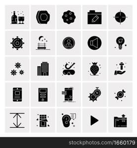 25 Universal Business Icons Vector. Creative Icon Illustration to use in web and Mobile Related project.