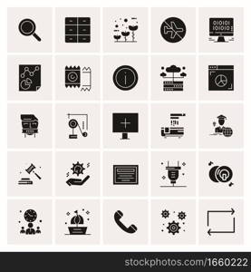 25 Universal Business Icons Vector. Creative Icon Illustration to use in web and Mobile Related project.