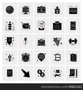 25 Universal Business Icons Vector. Creative Icon Illustration to use in web and Mobile Related project.