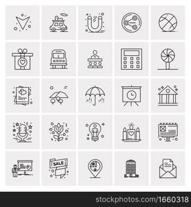 25 Universal Business Icons Vector. Creative Icon Illustration to use in web and Mobile Related project.