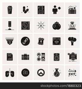 25 Universal Business Icons Vector. Creative Icon Illustration to use in web and Mobile Related project.