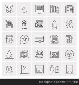 25 Universal Business Icons Vector. Creative Icon Illustration to use in web and Mobile Related project.