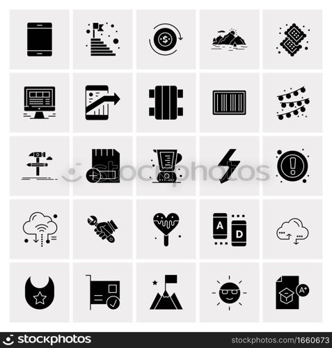 25 Universal Business Icons Vector. Creative Icon Illustration to use in web and Mobile Related project.