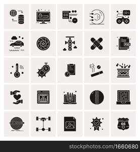 25 Universal Business Icons Vector. Creative Icon Illustration to use in web and Mobile Related project.