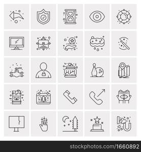 25 Universal Business Icons Vector. Creative Icon Illustration to use in web and Mobile Related project.