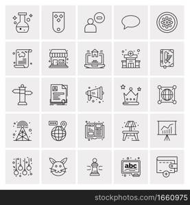 25 Universal Business Icons Vector. Creative Icon Illustration to use in web and Mobile Related project.